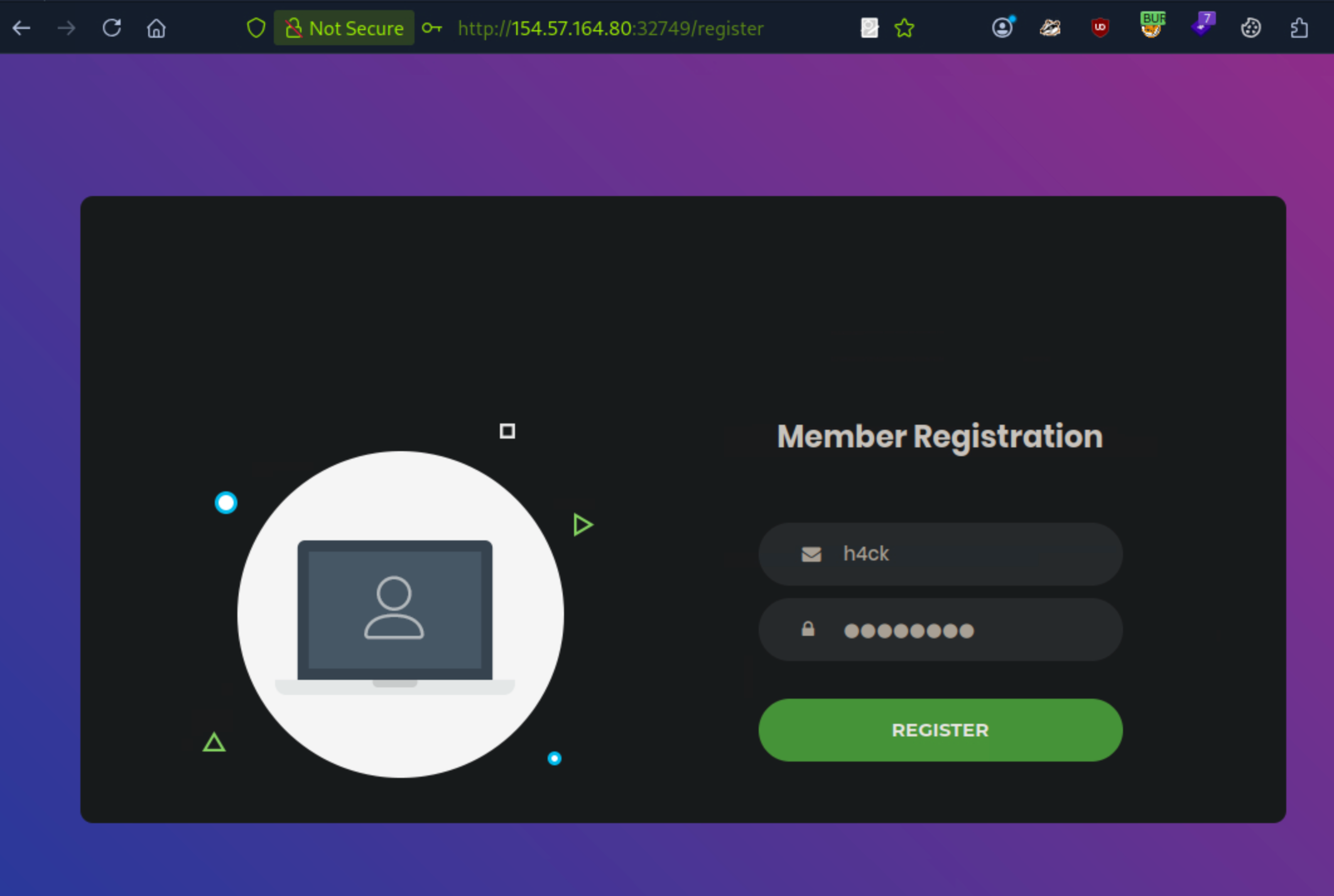 Register Page