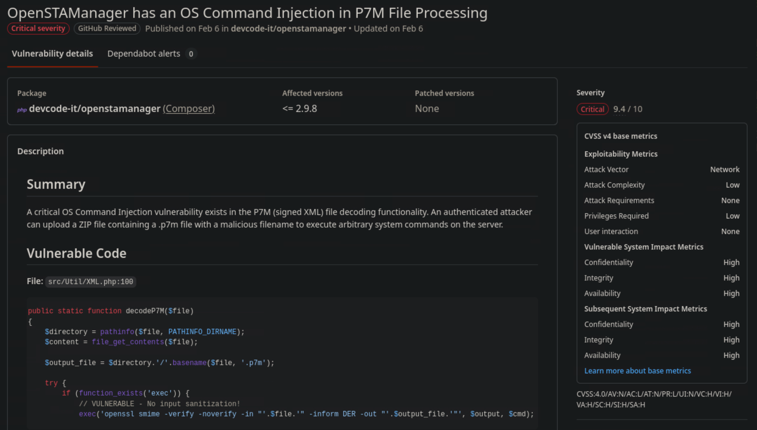 OS Command Injection